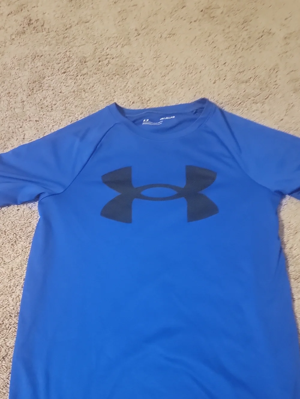 Under Armour Blue Short-Sleeve Logo Performance Tee
